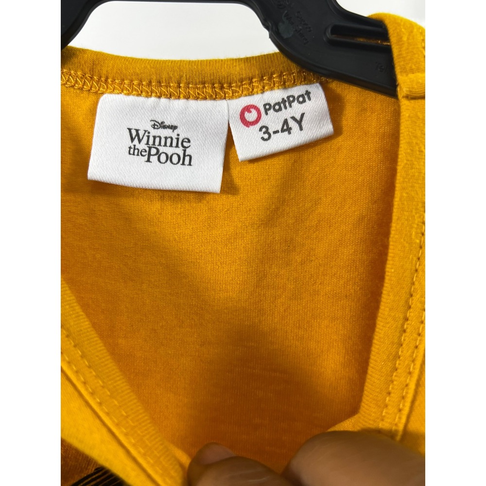 Disney PatPatTigger Winnie the Pooh Mustard Yellow Long Sleeve Shirt Toddler3-4Y